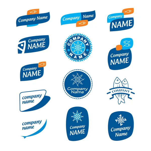 Vários logotipos que você pode usar como logotipo da empresa . — Vetor de Stock