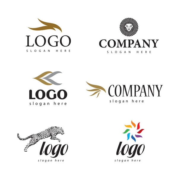 Several logos you can use as a company logo. — Stock Vector