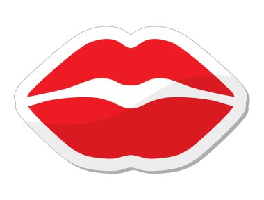 Red sexy lips clipart
