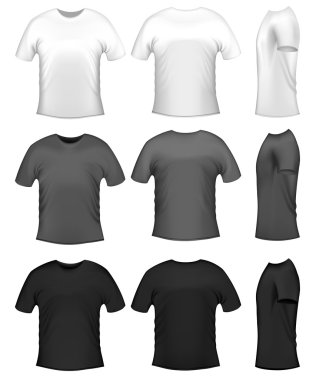 Men's polo t-shirts clipart