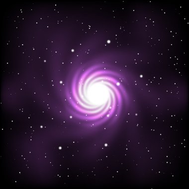 Space with stars and galaxy clipart