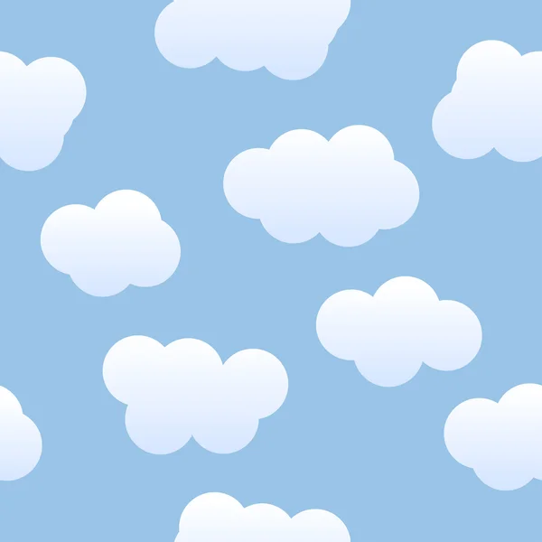 无缝云朵背景 — 图库矢量图片