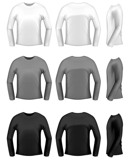 Реалистичный мужской свитер - толстовка, капюшон или куртка — стоковый вектор