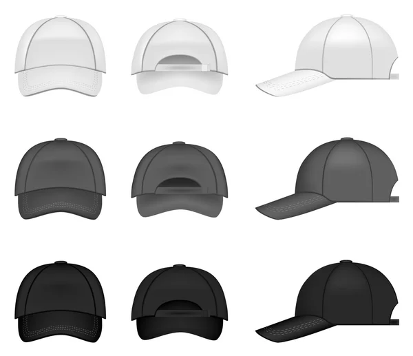 Baseball cap collection — Stock vektor