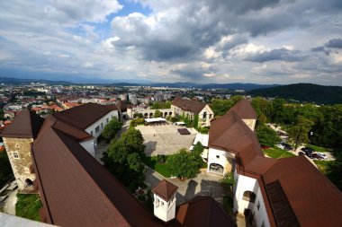 View from Castle of Lubiana clipart