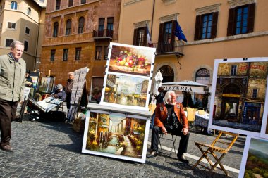 Rome,navona square clipart