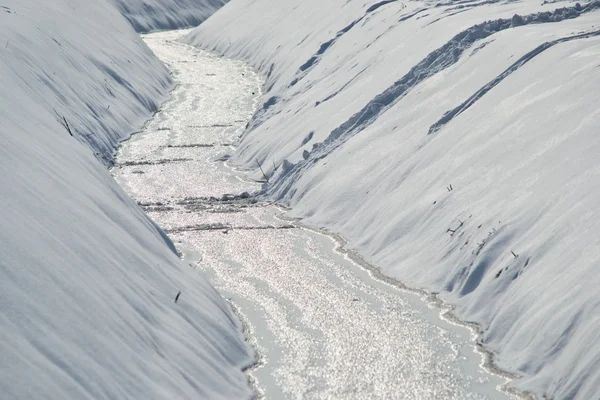 冷凍川 — ストック写真