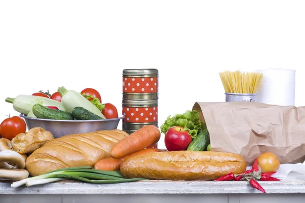 stock image It is a lot of vegetables on a table