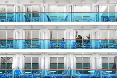 Cruise ship cabins clipart