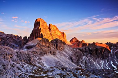 Croda dei toni akşam