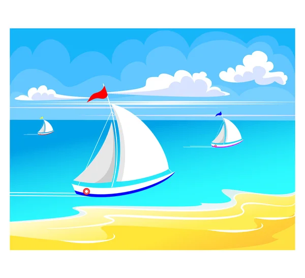 stock vector Sea regatta