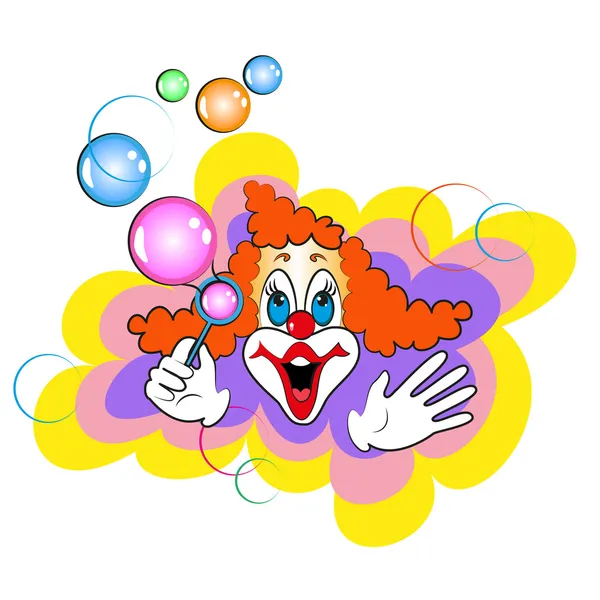 Drôle de clown — Image vectorielle