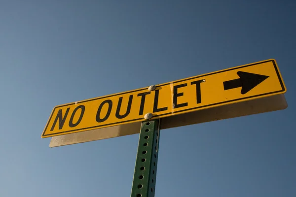 No Outlet Sign — Stock Photo, Image