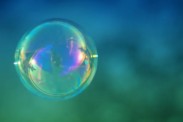 Single soap bubble — Stock Photo, Image