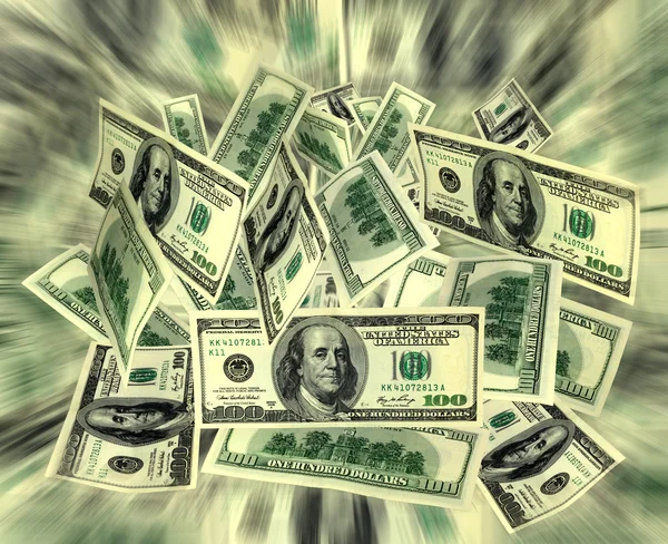 Money flying — Stock Photo, Image