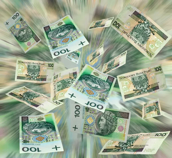 Money flying background — Stock Photo, Image
