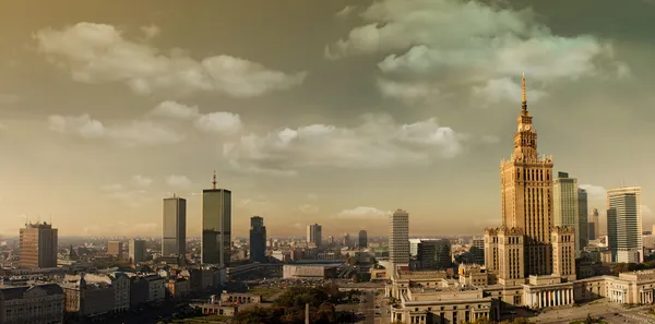 Panorama van Warschau — Stockfoto