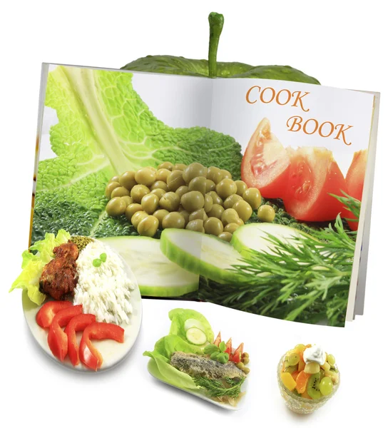 Cook kitap kavramı — Stok fotoğraf