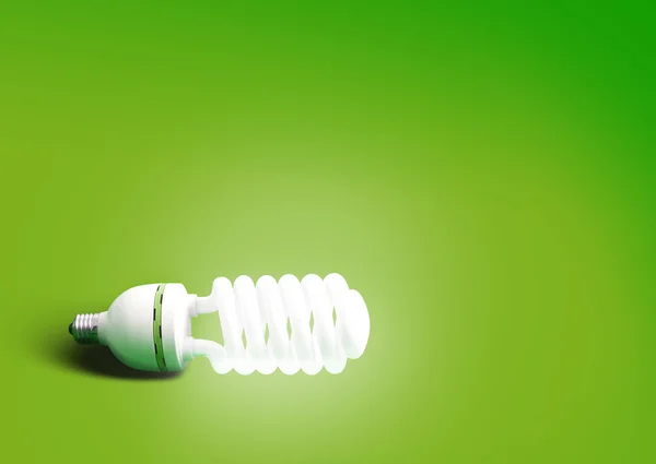 Зеленая лампочка абстрактный фон — стоковое фото