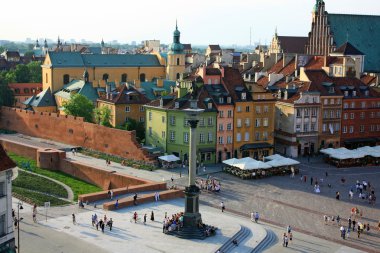 Warsaw old city clipart