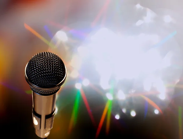 stock image Microphone abstract music background