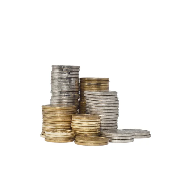 Montón de monedas de dinero — Foto de Stock