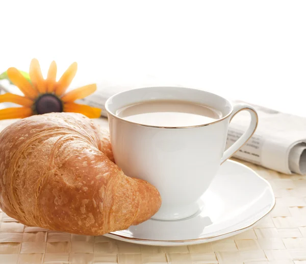 早餐 nad 咖啡 — 图库照片