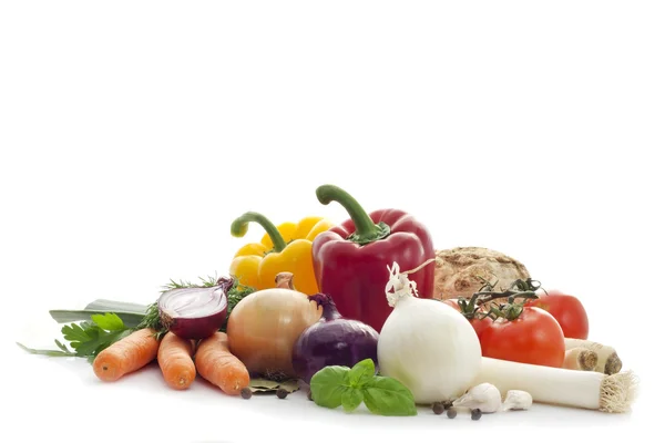Ekologiska grönsaker och kryddor — Stockfoto