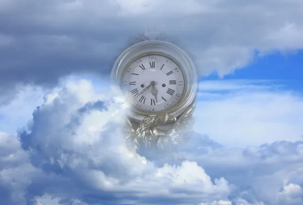 Tiden flyger till slutet av världen metafor — Stockfoto