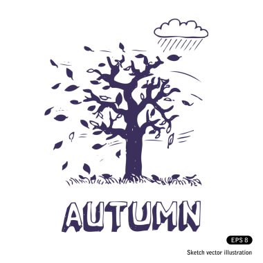 Autumn tree clipart