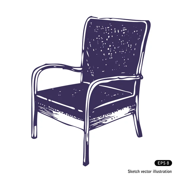 stock vector Beautiful chair