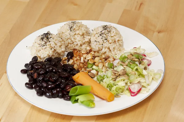 stock image Healthy macrobiotic meal.