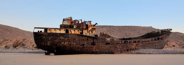Hajótörés a strandon Jogdíjmentes Stock Képek
