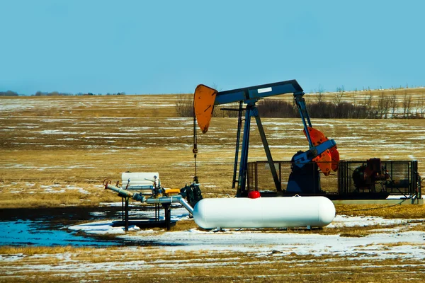 Stock image Oil Well in the Prairies