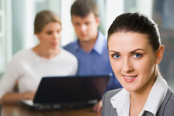 Pretty female office worker — Stock Photo, Image