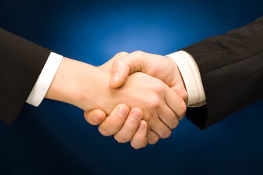 Business handshake clipart