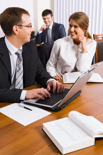 Business discuss the plan of work — Stock Photo, Image