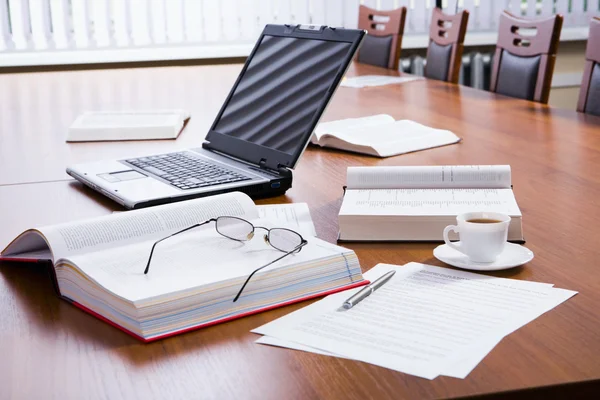 Closeup of several business objects on the table — Stock Photo, Image