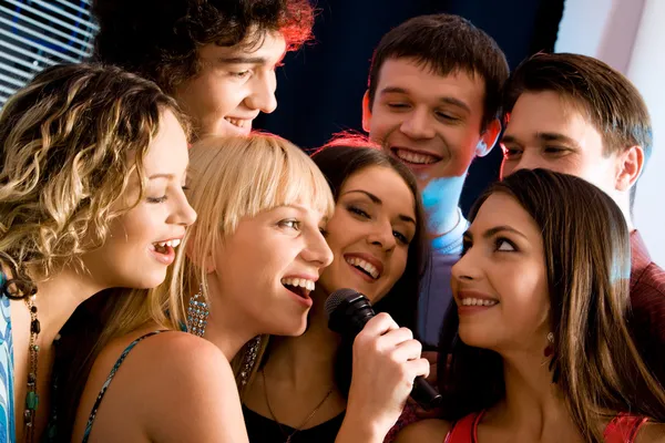 Karaoke večírek — Stock fotografie