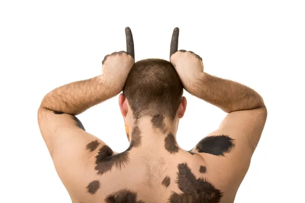 Спина человека-быка — стоковое фото