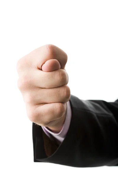 Imagem conceitual da mão masculina mostrando figo — Fotografia de Stock