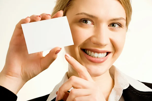 Białe karty Professional — Zdjęcie stockowe