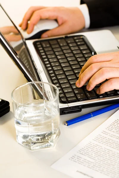 stock image Hands working