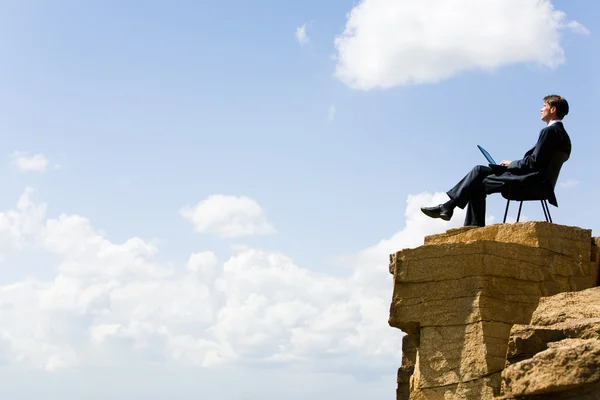 Working on the rock — Stock Photo, Image