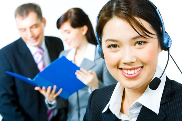 Beautiful assistant — Stock Photo, Image