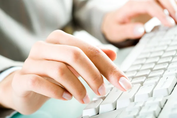 Typing letters — Stock Photo, Image
