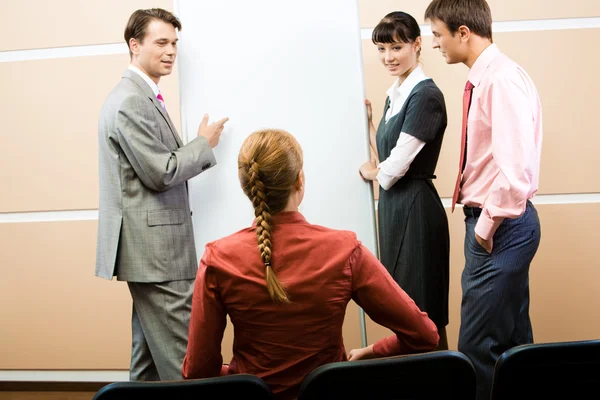 På seminariet — Stockfoto