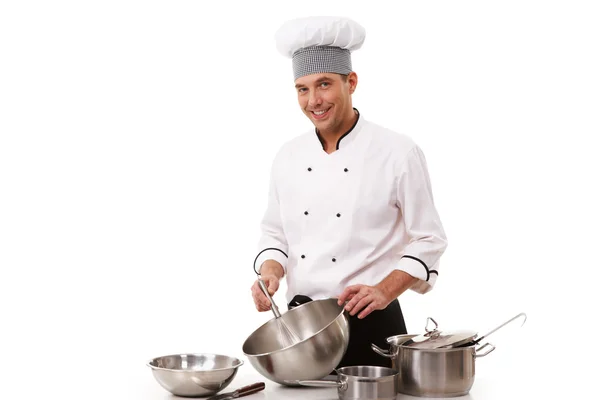Gelukkig chef-kok — Stockfoto