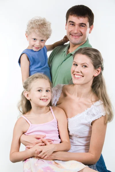 Portret van familie — Stockfoto