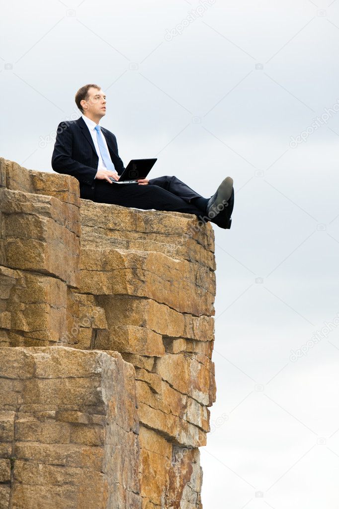 Sitting on the rocks